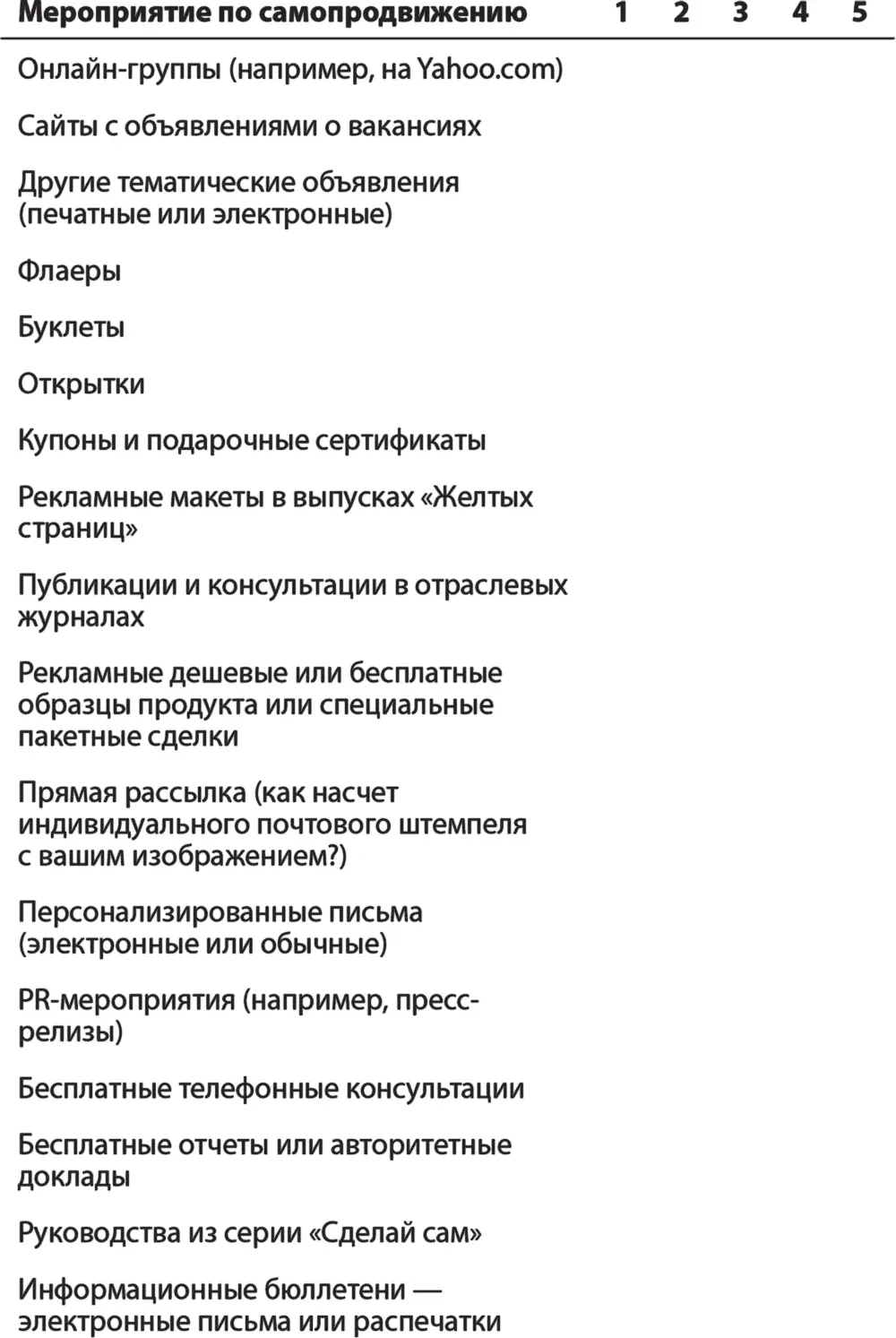 Оценив все мероприятия подчеркните пять или более которые войдут в ваш - фото 11