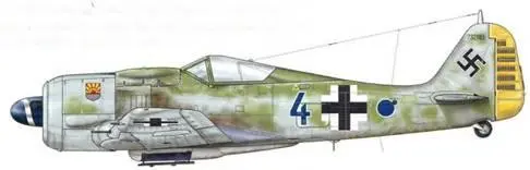 Fw 190А8 из 12JG 5 Хердия Норвегия январь 1945 г Leutnant Руди Линц - фото 107