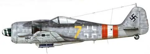 Fw 190А8 из IJG 6 Дельменхорст Германия зима 19441945 гг В конце марта - фото 110