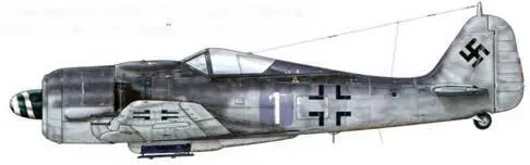 Fw 190А8 из 1 JG 54 Рига Латвия сентябрь 1944 г Пилот Leutnant Хайнц - фото 117