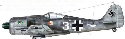 Fw 190А8 из 13JG 54 Люблин Польша июль 1944 г Пилот Oberleutnant Карл - фото 122