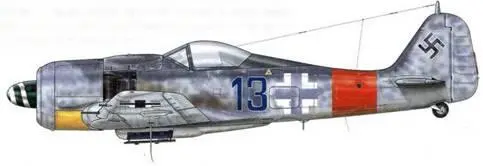 Fw 190А8 из Stab JG 300 ЮтерборгВальдлагер Германия ноябрь 1944 г - фото 123