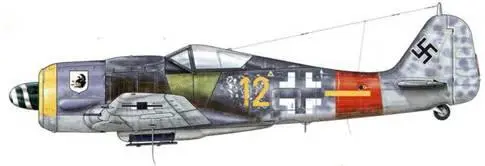 Fw 190A8 из 6SturmJG 300 Эрфурт Германия ноябрь 1944 г Пилот - фото 124