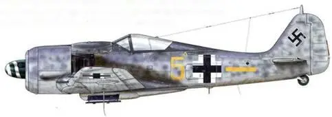 Fw 190A8R8 из IIJG 300 Хольцкирхен Германия июль 1944 г IIJG 300 вне - фото 125