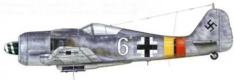 Fw 190A8 из 12JG301 Штендаль Германия ноябрь 1944 г Пилот - фото 126