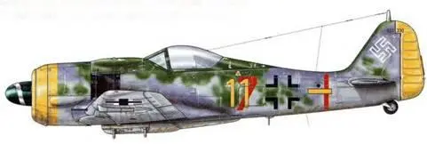 Fw 190F8 из II Gruppe неустановленного соединения весна 1945 г Новый код - фото 151