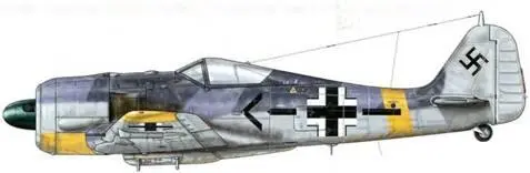 Fw 190F2 из Stab SchG 1 Ворошиловград СССР весна 1943 г Это был личный - фото 154