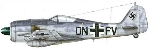 Fw 190G3 из IIISKG 10 захваченный в Сицилии 85й FS 79й FG ВВС США в 1943 - фото 164