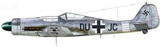 Fw 190 V53 WNr 170003 Лангенхаген Германия июнь 1944 г Наряду с V54 это - фото 176