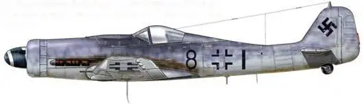 Fw 190D9 из Stab IIIJG 2 Серьезно ослабленное после Битвы за Нормандию JG - фото 178