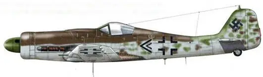 Fw 190D9 из Stab IVJG 3 Пренцлау Германия март 1945 г Пилотировавший - фото 183