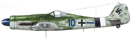 Fw 190D9 из Stab IIJG 26 Германия январь 1945 г Пилот Hauptmann Петер - фото 196