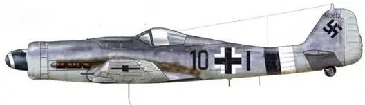 Fw 190D9 WNr 500613 из 10JG 26 Целле Германия март 1945 г Обломки - фото 200