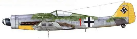 Fw 190D9 WNr 210003 из 12JG 54 Ольденбург Германия октябрь 1944 г - фото 207