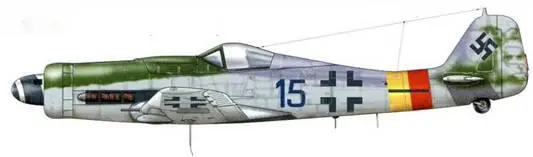 Fw 190D9 из 3JG 301 Штраубинг Германия апрель 1945 г Две группы этого - фото 208