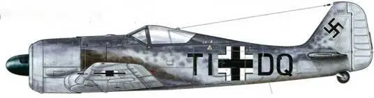 Fw 190A1 WNr 067 Самолет был построен в июле 1941 г и имел заводские - фото 21