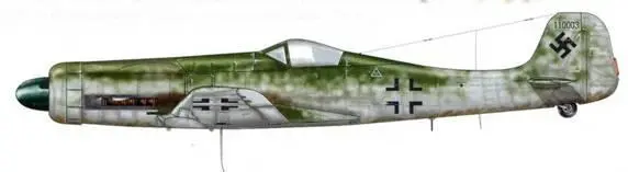 Та 152V3 WNr 110003 ЛангенхагенбайГанновер Германия апрель 1945 г Это - фото 221