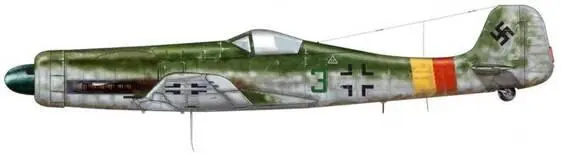 Та 152Н1 из Stab JG 301 НёйштадтГлеве Германия апрель 1945 г Пилот - фото 223