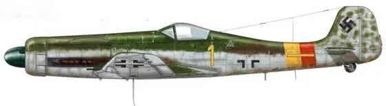 Та 152Н1 из Stab JG 301 АльтенобайЛукау Германия январь 1945 г Самолеты - фото 224