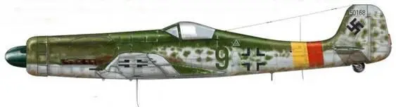 Та 152Н0 из Stab JG 301 НёйштадтГлеве Германия апрель 1945 г Пилот - фото 225