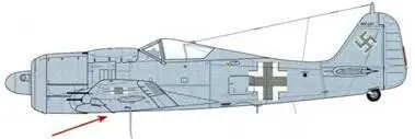 Fw190А8 Аналогичен А7 но с заводской стойкой ЕТС 501 под фюзеляжем немного - фото 235