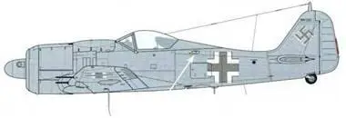Fw190А9 Новый более крупный на 15 дюйма 105 масляный радиатор - фото 237