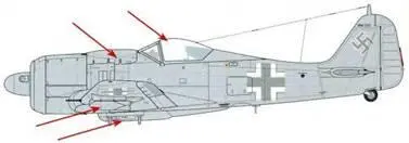 Fw 190G8 Дальний истребительбомбардировщик на базе модели А8 Закругленный - фото 248