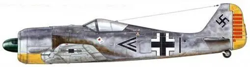 Fw 190А2 из Stab IIIJG 26 Вевельгем Бельгия 22 июня 1942 г Пилот - фото 27