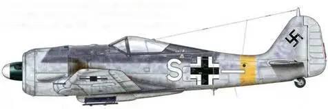 Fw 190А5 из IISG 2 Крым 1944 г Присвоенный этой эскадрилье цвет - фото 61