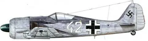 Fw 190А5 из Erprobung und Lehr Kommando 25 ErpruLehr Kdo 25 Ахмер - фото 62