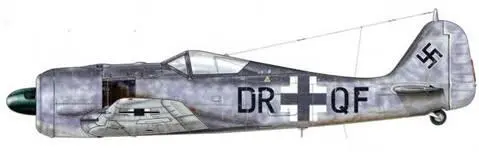 Fw 190A6 Эта машина еще имеет заводской код Stammkennzeichen который будет - фото 64