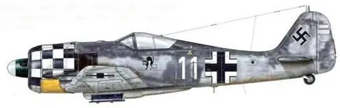 Fw 190 из 1 JG 1 Делен Голландия август 1943 г Пилот Oberleutnant - фото 65