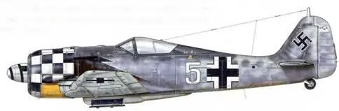 Fw 190А6 из 1JG 1 Делен Голландия октябрь 1943 г Пилот Unteroffizier - фото 66