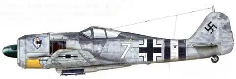 Fw 190 из Sturmstaffel 1 Дортмунд Германия 30 января 1944 г Пилот Major - фото 67