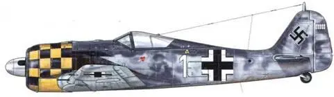 Fw 190A6 из 3JG 1 Делен Голландия лето 1943 г Пилот Unteroffizier - фото 68