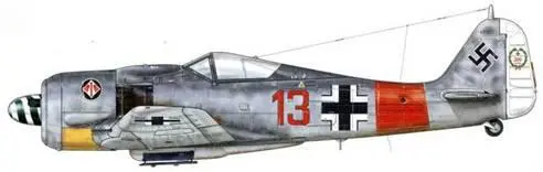Fw 190A7 из Stab llJG 1 Штёрмеде Германия весна 1944 г Пилотируя этот - фото 80