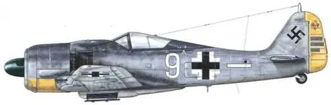 Fw 190A7 из 5JG 26 Камбре Франция февраль 1944 г Пилот Oberfeldwebel - фото 84