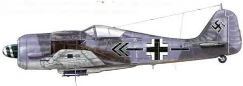 Fw 190А8 из Stab JG 2 Крей Франция июнь 1944 г Пилот Major Курт Булинген - фото 93