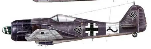 Fw 190A8R2 из Stab IVSturmJG 3 Дрё Франция начало июня 1944 г Пилот - фото 95
