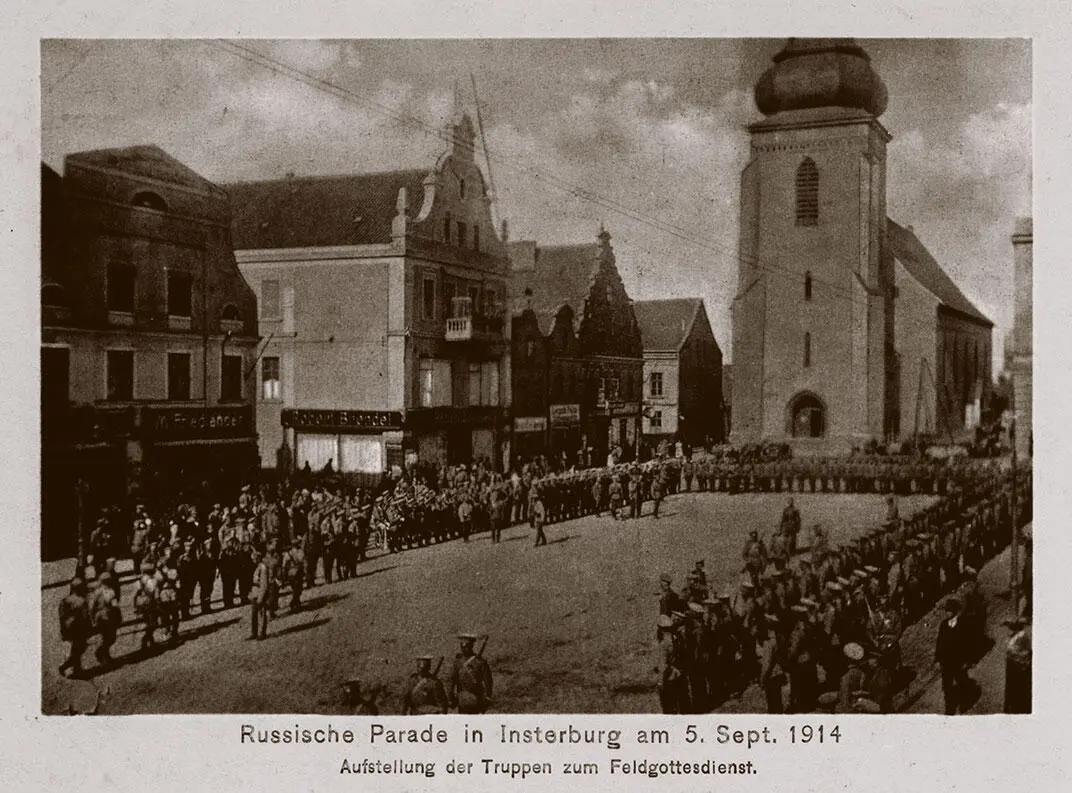 Парад русской гвардии в Инстербурге 5 сентября 1914 года Военнопленные русские - фото 46