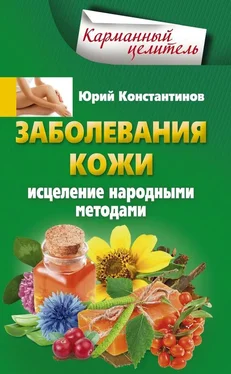 Юрий Константинов Заболевания кожи. Исцеление народными методами обложка книги