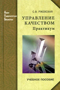 Светлана Ржевская Управление качеством. Практикум обложка книги