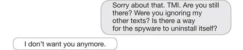 His text was like a sock in the jaw Her hands jumped away from her device - фото 7