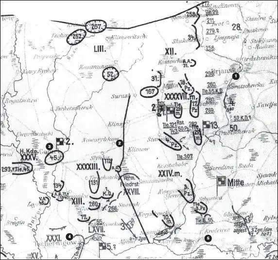 Карта 17 Обстановка на правом фланге группы армий Центр на 27 августа 1941 - фото 17
