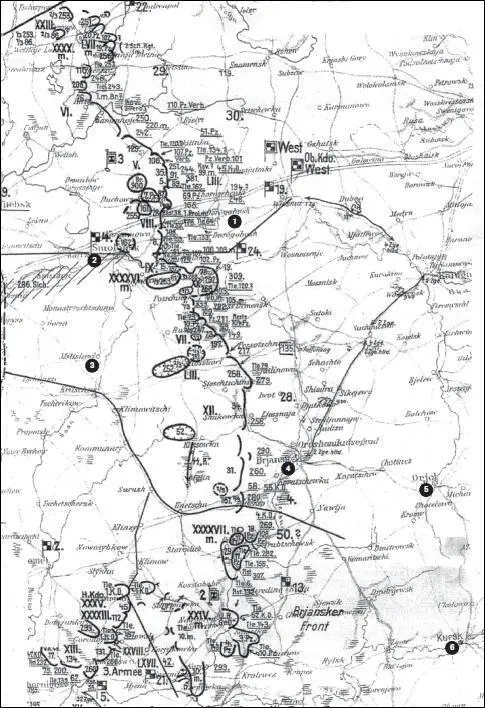Карта 42 Обстановка на участке группы армий Центр Вечер 1 сентября 1941 г - фото 46