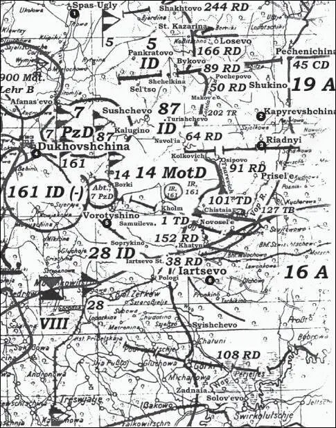 Карта 49 Положение 16й и 19й армий Вечер 2 сентября 1941 г 1 - фото 54