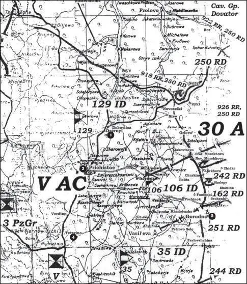 Карта 50 Положение 30й армии Вечер 2 сентября 1941 г 1 Озерный 2 - фото 55
