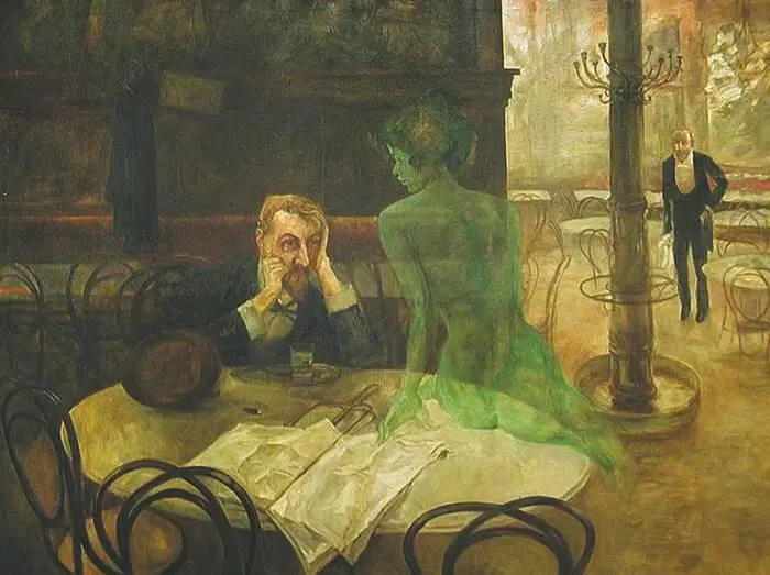 Любитель абсента 1901 год Виктор Олива Людвиг Кох Императоры Франц Иосиф - фото 182