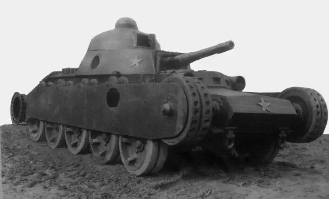 Танк Гроте в парке Военной академии механизации и моторизации общий вид и вид - фото 61