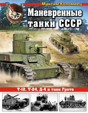 Максим Коломиец Маневренные танки СССР Т-12, Т-24, ТГ, Д-4 и др. обложка книги